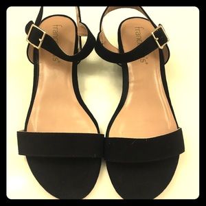 Francesca’s black low heels